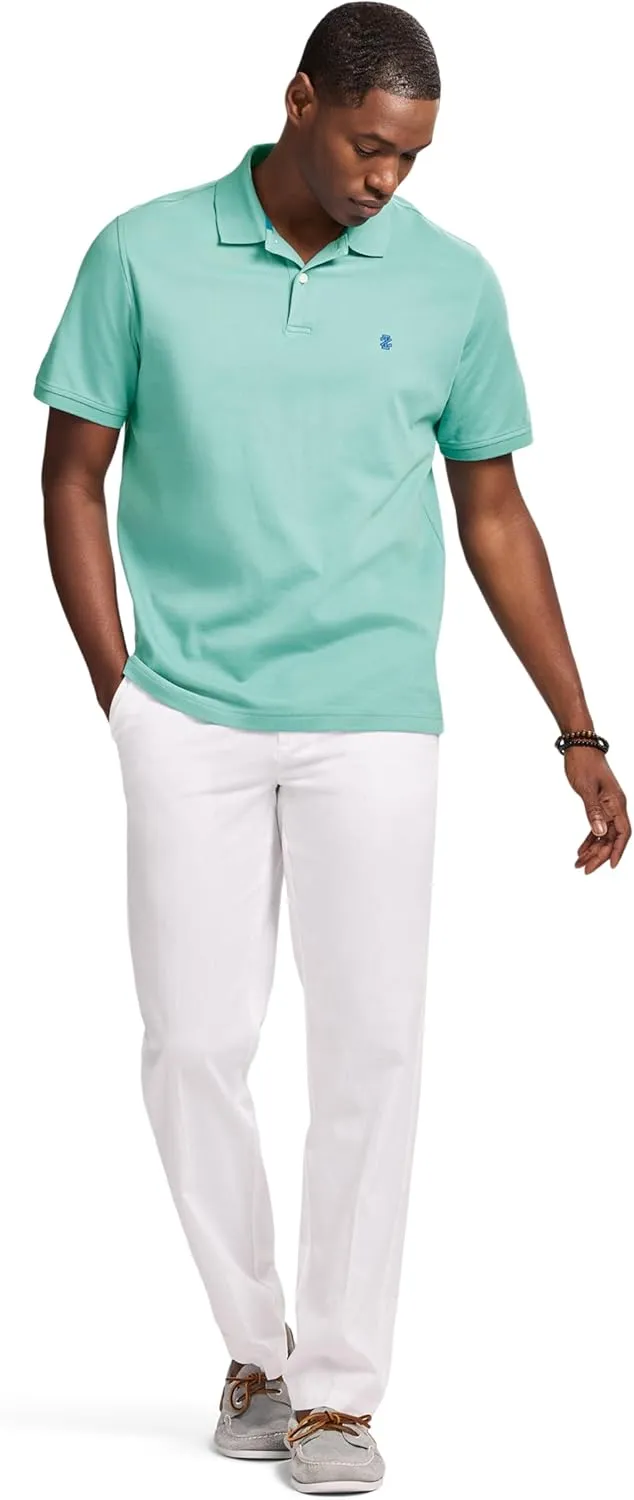 IZOD Men's Short Sleeve Interlock Polo Shirt