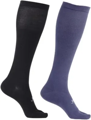 Ja Vie JAVIE Cotton Flip Flop Socks - Comfy Split Toe Tabi With Graduated Compression (15-20mmHg) for Women & Men