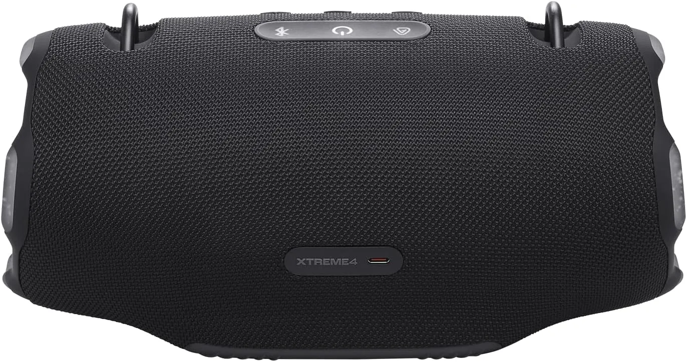 JBL Xtreme 4 Bluetooth Speaker Bundle with Shoulder Strap and gSport Silicone Sleeve (Black)