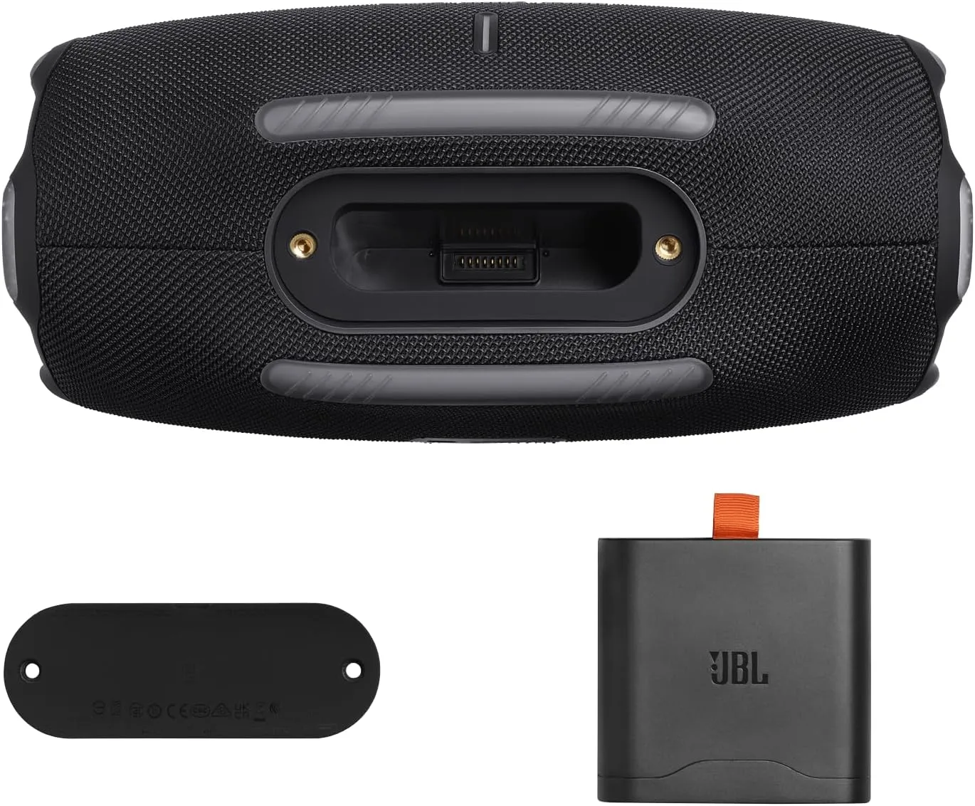 JBL Xtreme 4 Bluetooth Speaker Bundle with Shoulder Strap and gSport Silicone Sleeve (Black)