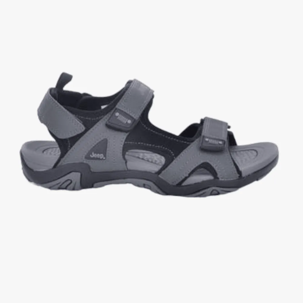 Jeep Mens Peak Adventure Sandal Grey