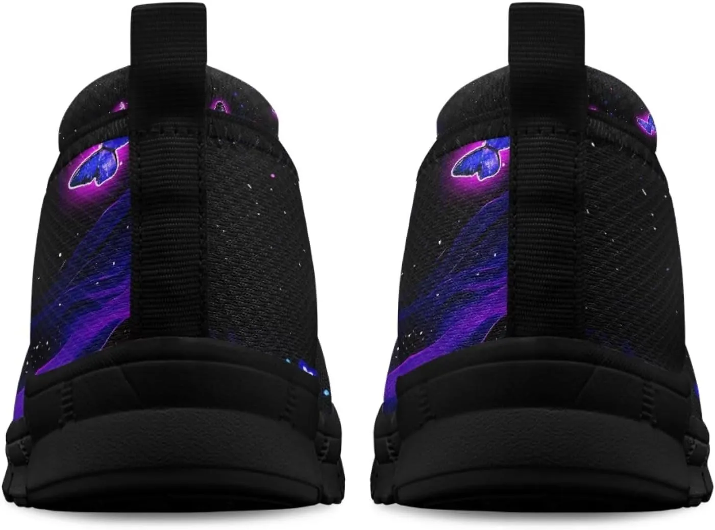 Jeiento Butterfly Shoes for Women Casual Slip-On Loafers Mesh Breathable Road Running Shoes Adult Sneakers