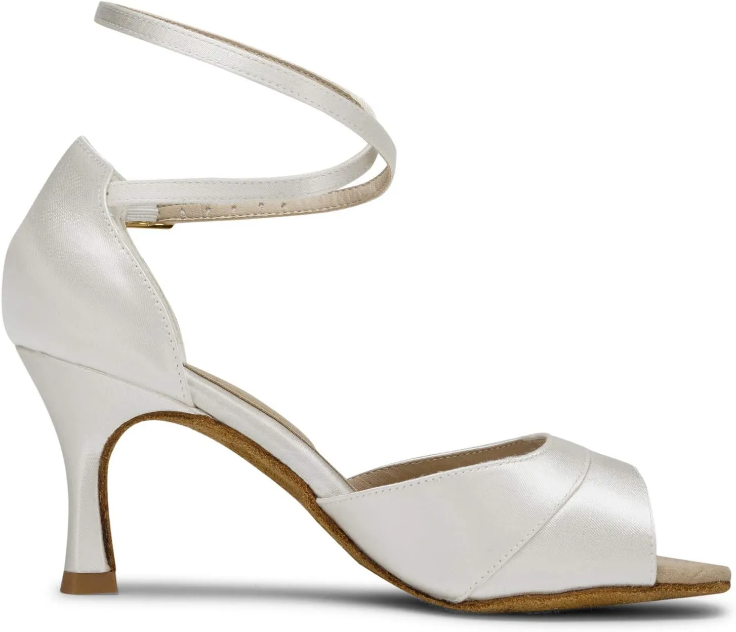 JIAJIA 20522 Women's Satin Sandals Flared Heel Latin Salsa Performance Dance Shoes