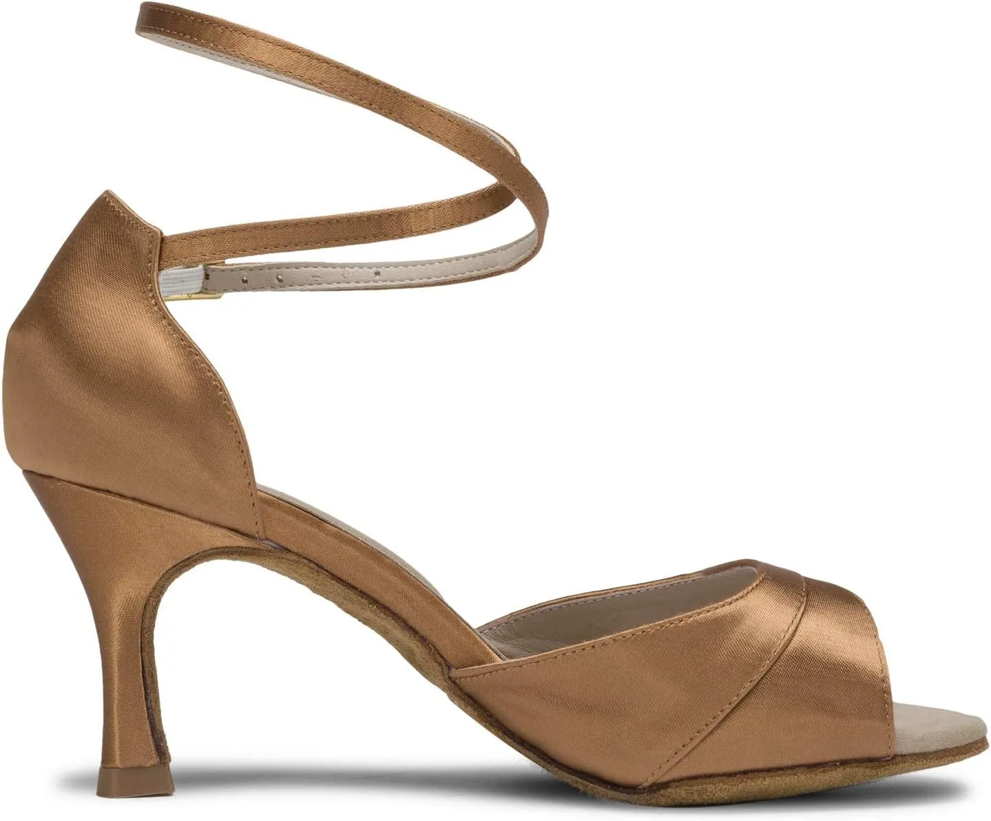 JIAJIA 20522 Women's Satin Sandals Flared Heel Latin Salsa Performance Dance Shoes