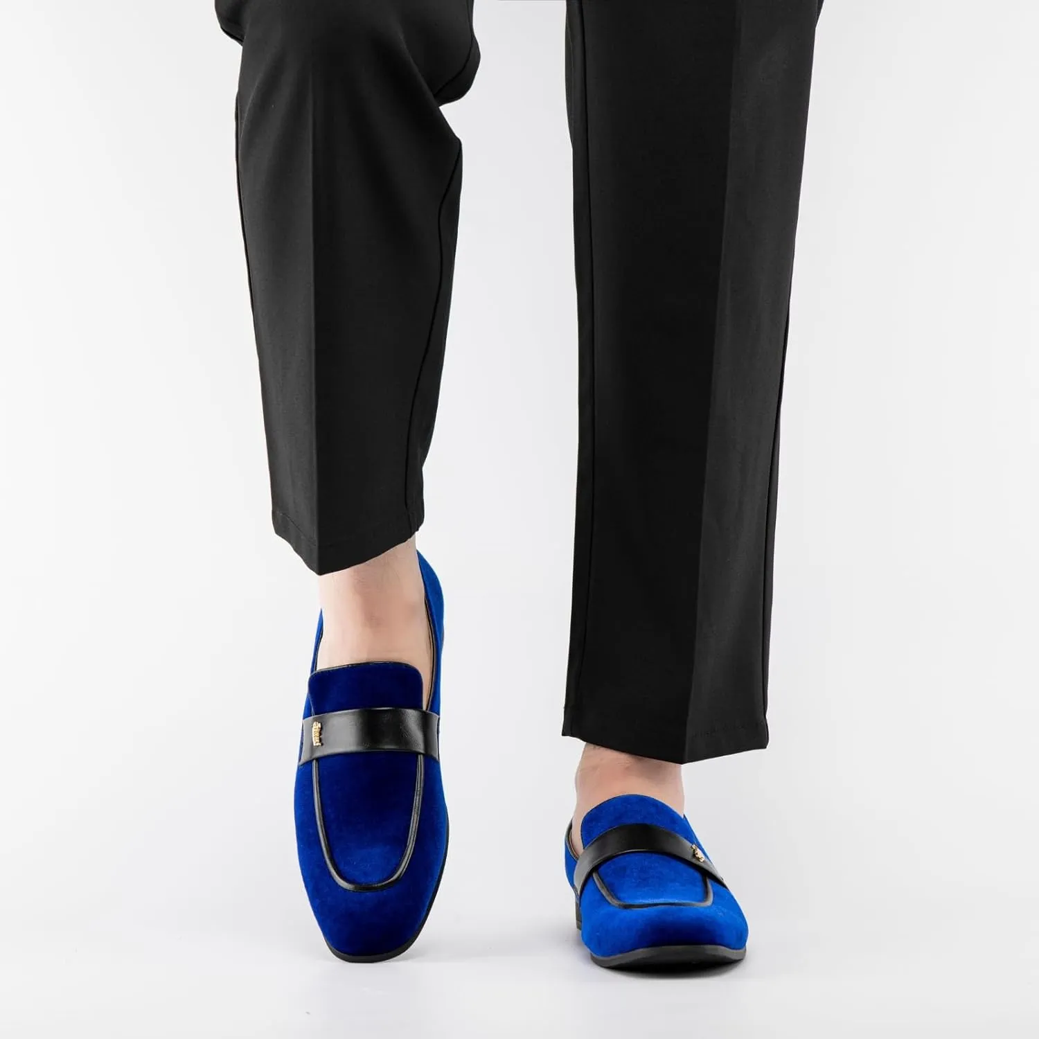 JITAI Men's Casual & Dress Loafers | Slip-On Suede Luxury Shoes with Metal Buckle Decoration for Wedding, Tuxedo, Prom, Party & Fashion Events
