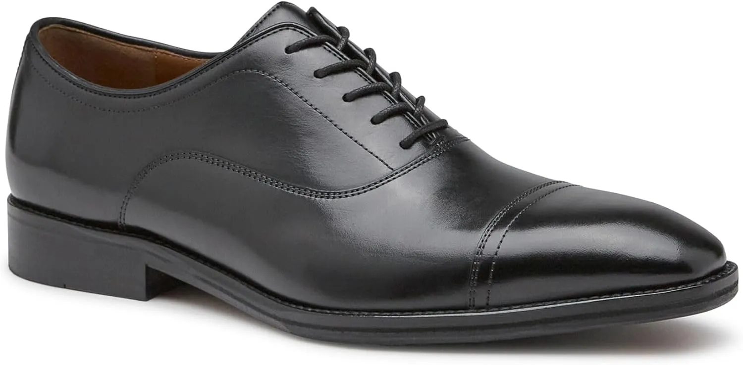 Johnston & Murphy Sullivan Cap Toe Men’s Shoe – Business Casual Leather Mens Dress Shoes, Comfortable Shoes for Men