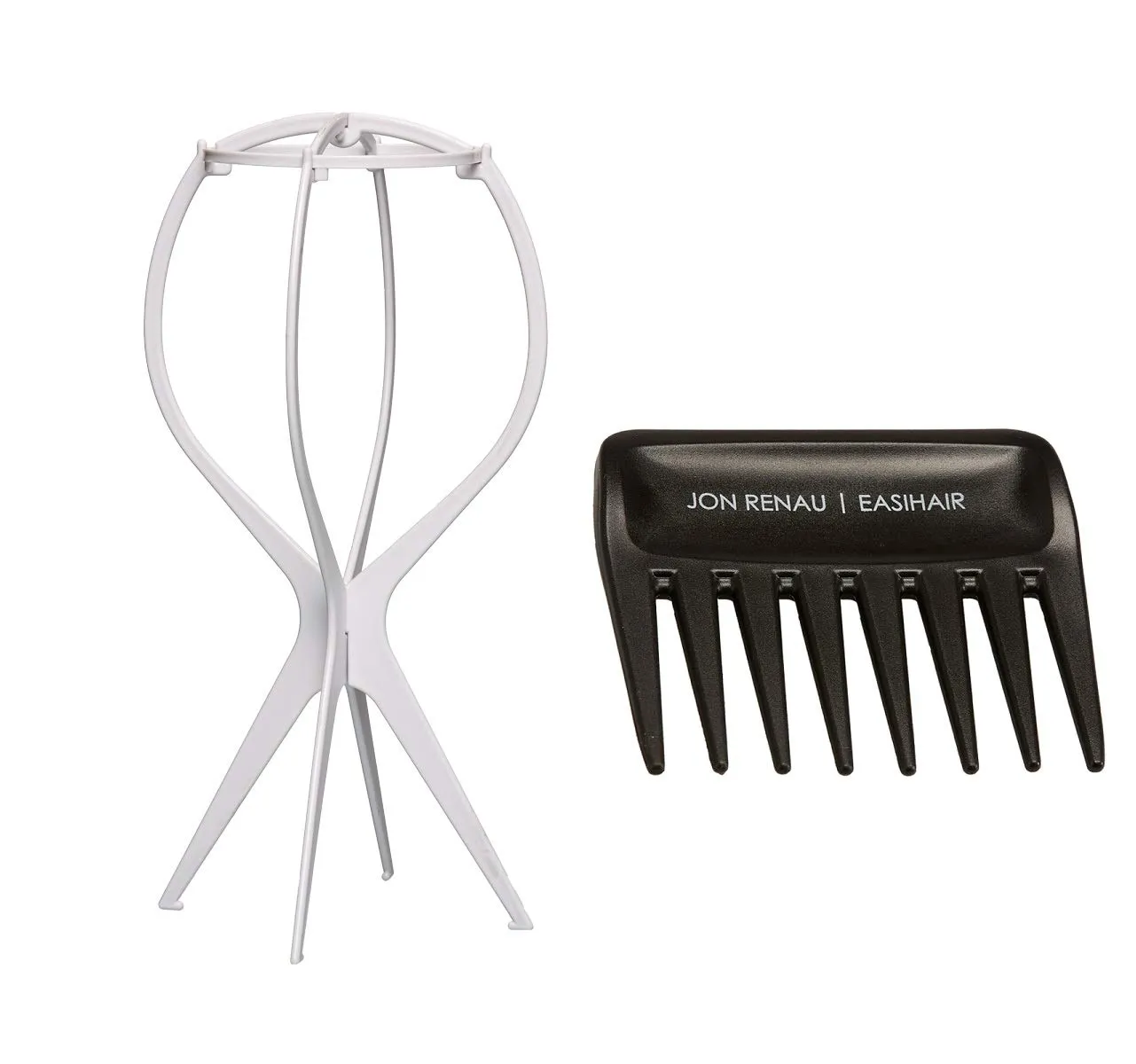 Jon Renau Ignite Lace Front HD, Large Cap Wig 4PC Bundle with Plastic Wig Stand, Wide Tooth Comb, 19 Belle of Hope Page Q and A Guide (12FS12)