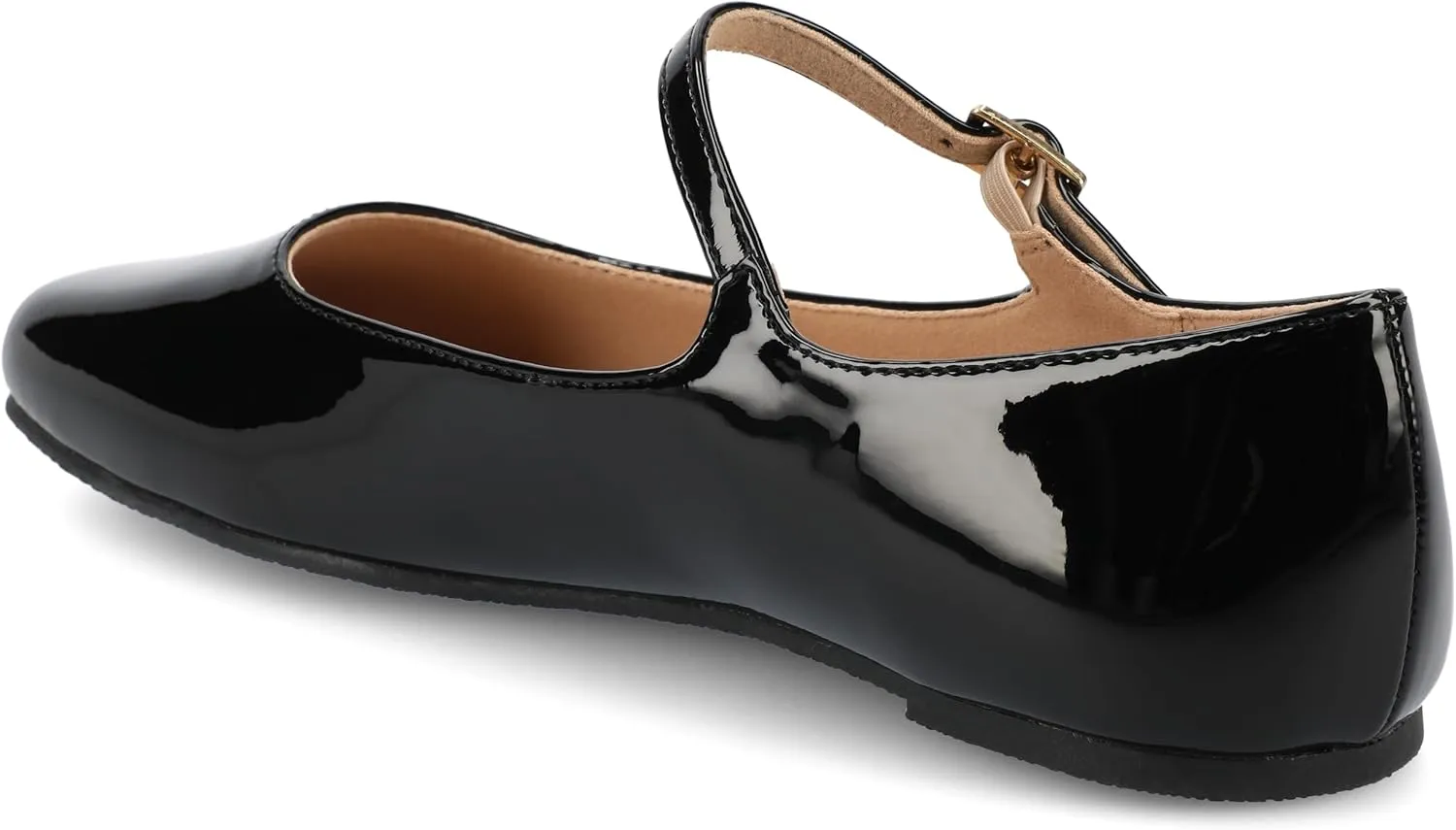 Journee Collection Women's Carrie Buckle Strap Dress Flats