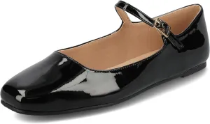 Journee Collection Women's Carrie Buckle Strap Dress Flats