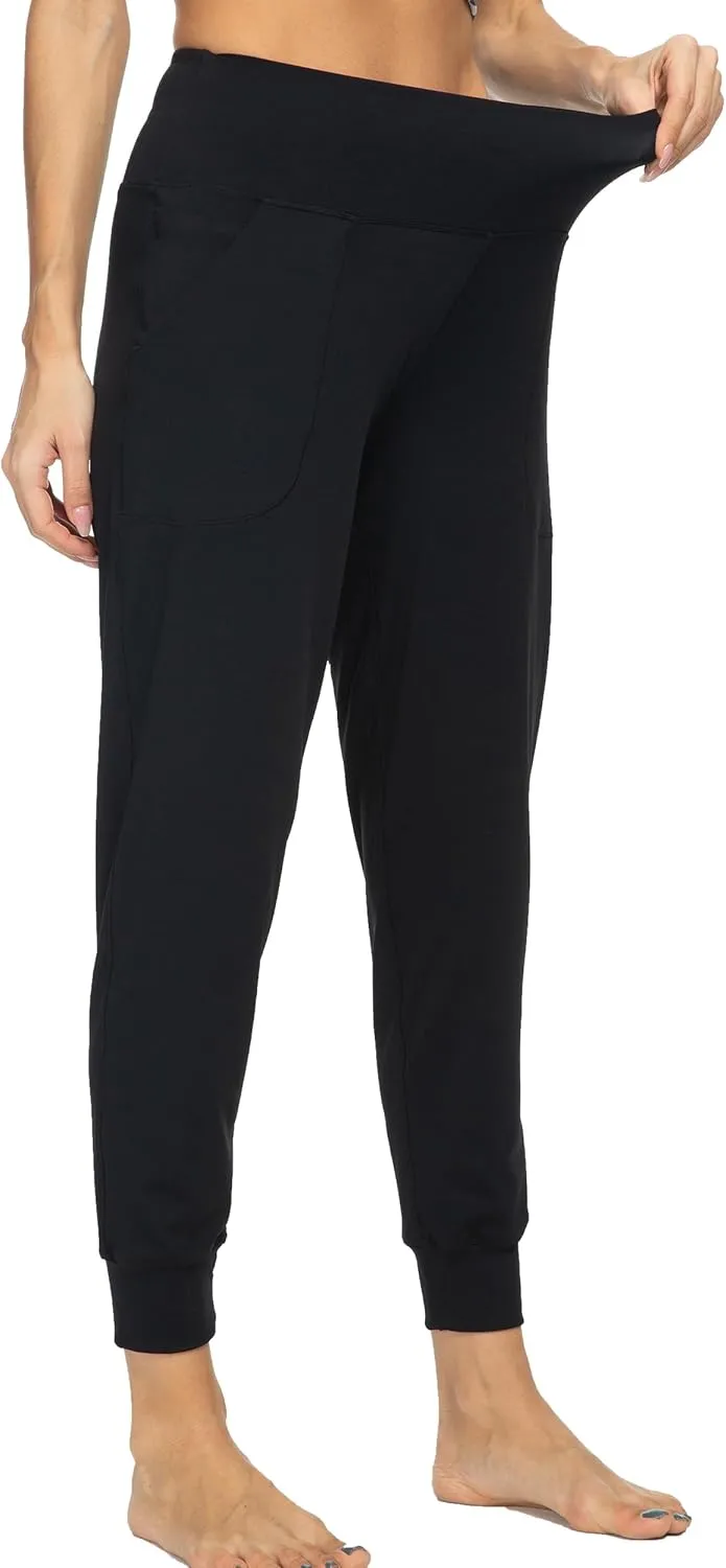 Kcutteyg Womens Joggers with Pockets, Lightweight Quick Dry Athletic Workout Soft Pants for Gym, Yoga, Running