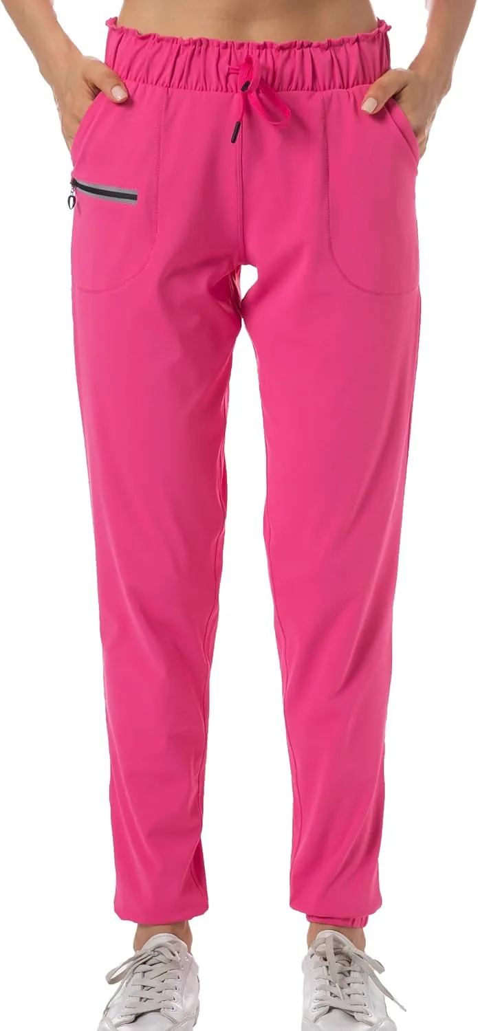 Kcutteyg Womens Joggers with Pockets, Lightweight Quick Dry Athletic Workout Soft Pants for Gym, Yoga, Running