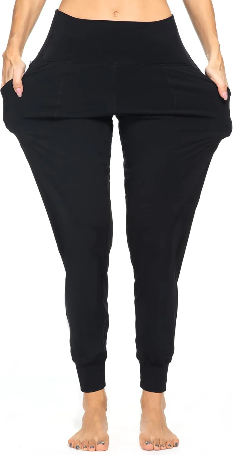 Kcutteyg Womens Joggers with Pockets, Lightweight Quick Dry Athletic Workout Soft Pants for Gym, Yoga, Running