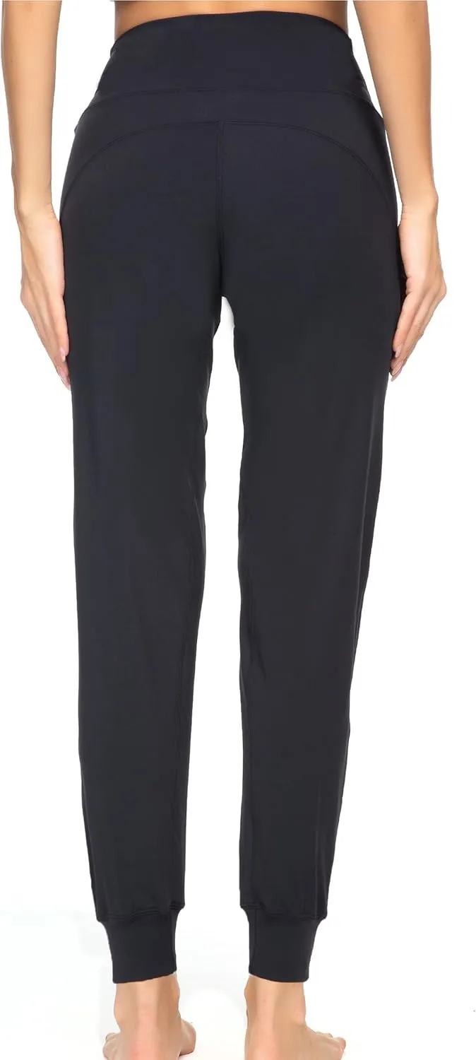 Kcutteyg Womens Joggers with Pockets, Lightweight Quick Dry Athletic Workout Soft Pants for Gym, Yoga, Running