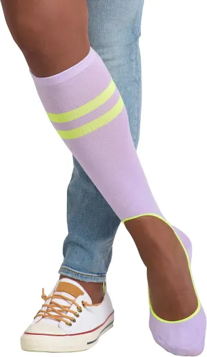 KEYSOCKS Weekend No Show Knee High Socks, Comfortable Sidekick for Casual Fun