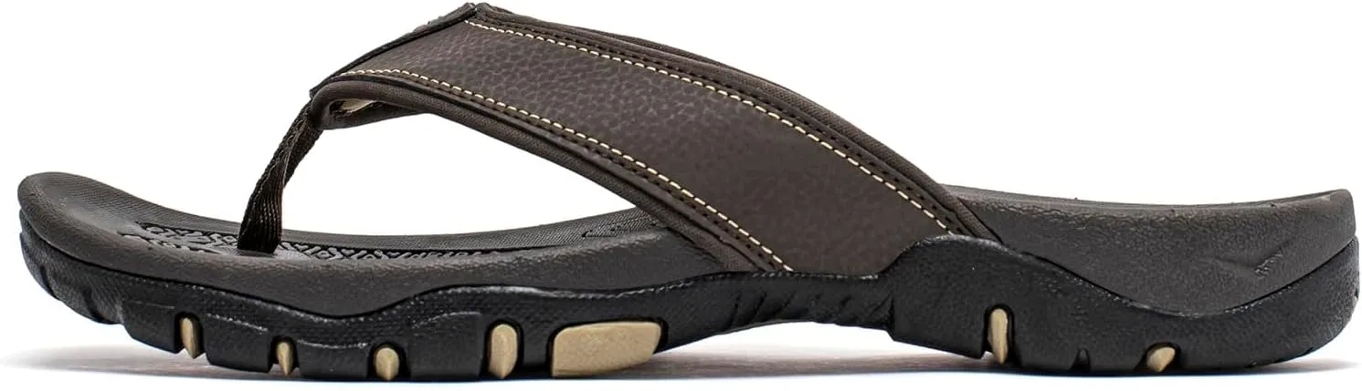 KIIU Mens Thong Sandals Indoor and Outdoor Beach Flip Flop