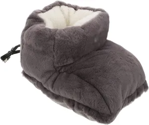 Kisangel Heating Foot Warmer Shoes Electric Warm Shoes Supple Heating Comfortable Home Warm Shoes Indoor Foot Heater