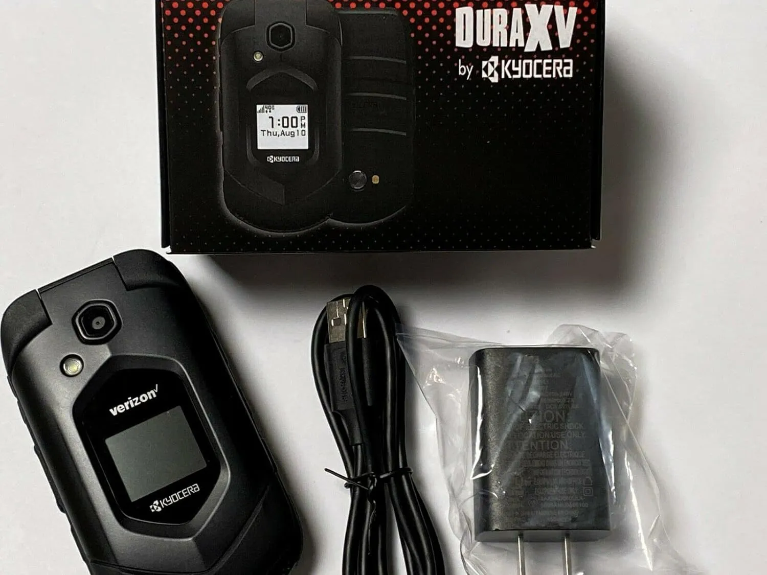 Kyocera DuraXV LTE E4610 Verizon Wireless Rugged Waterproof Flip Phone (Renewed)