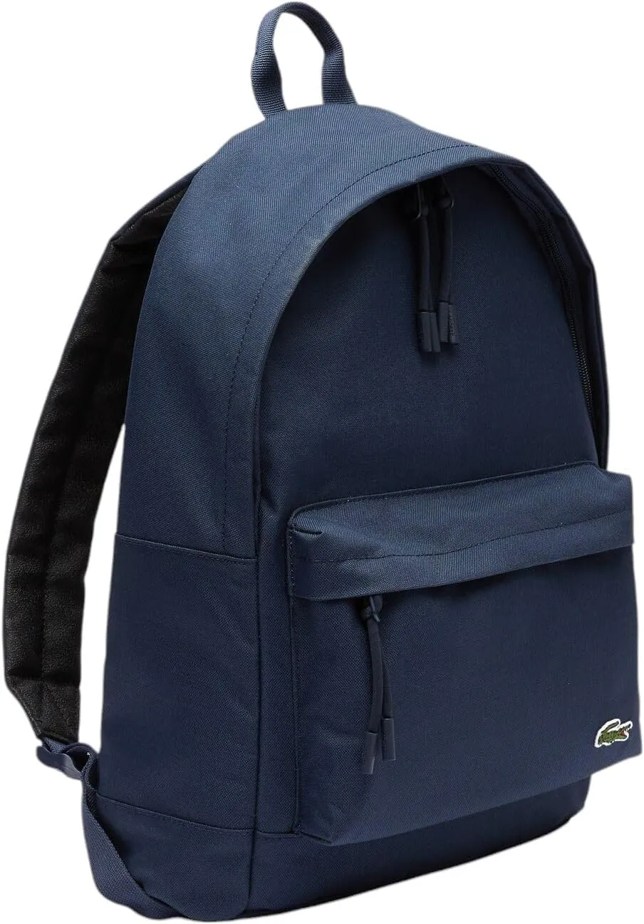 Lacoste Men's Sinpople Monogramme Backpack, Midnight Blue, One Size