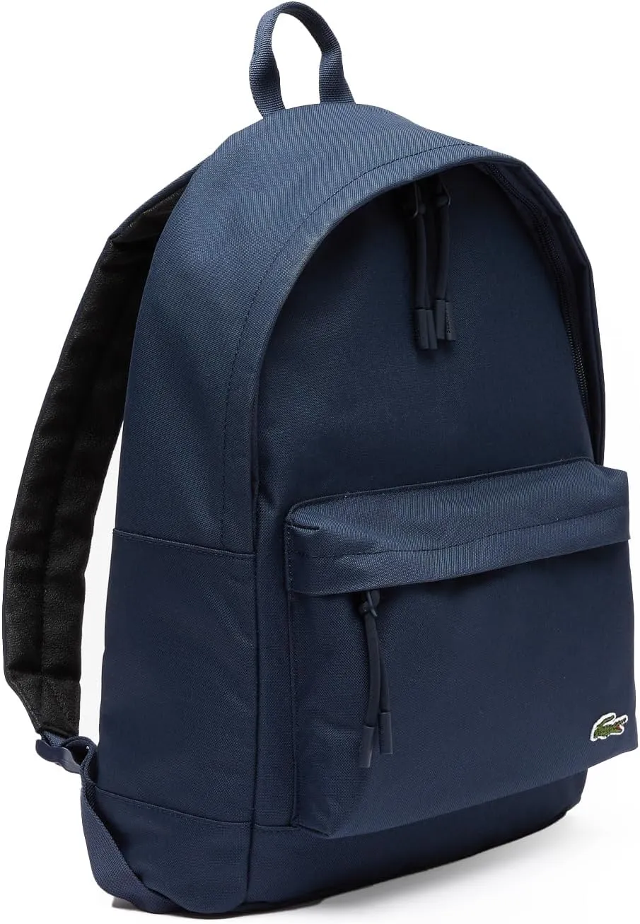 Lacoste Men's Sinpople Monogramme Backpack, Midnight Blue, One Size
