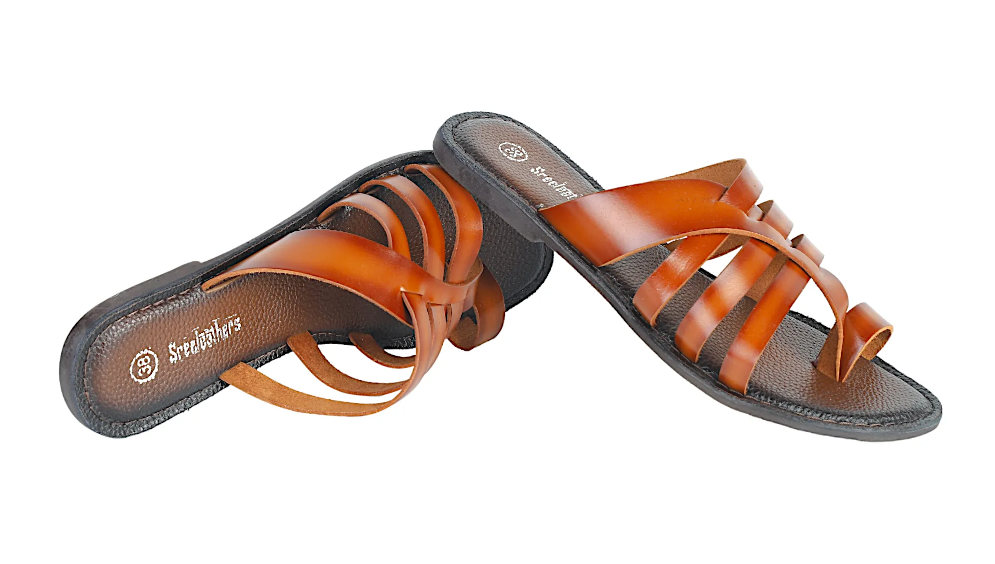 LADIES FLAT LEATHER CHAPPAL 999525