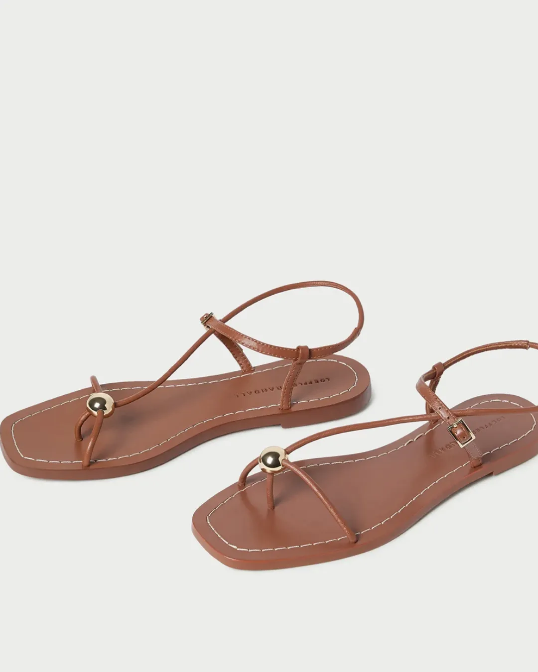 LARA STRAPPY FLAT SANDAL WITH BALL