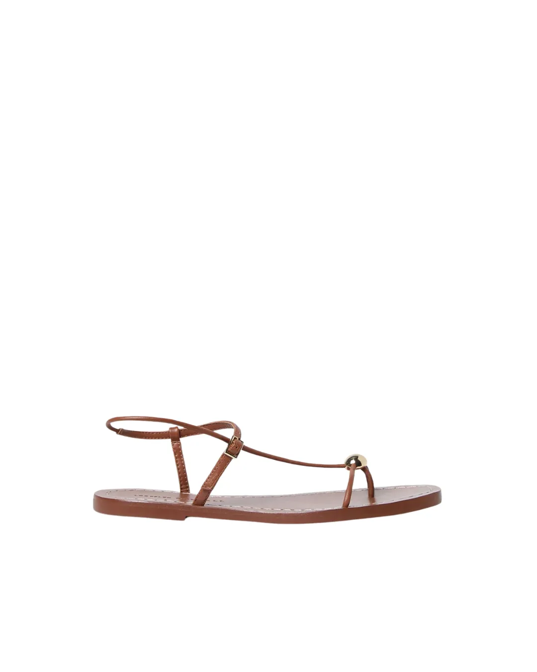 LARA STRAPPY FLAT SANDAL WITH BALL
