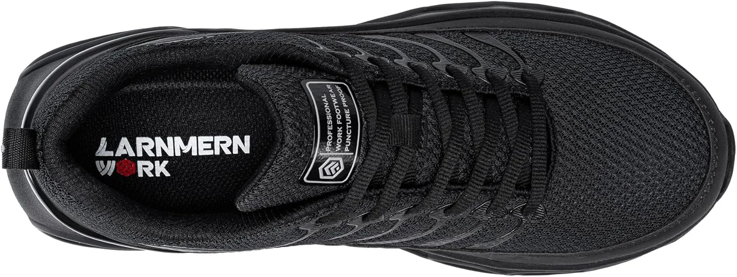 LARNMERN Steel Toe Shoes for Men Women Lightweight Comfortable Sneakers Breathable Indestructible Work Shoes