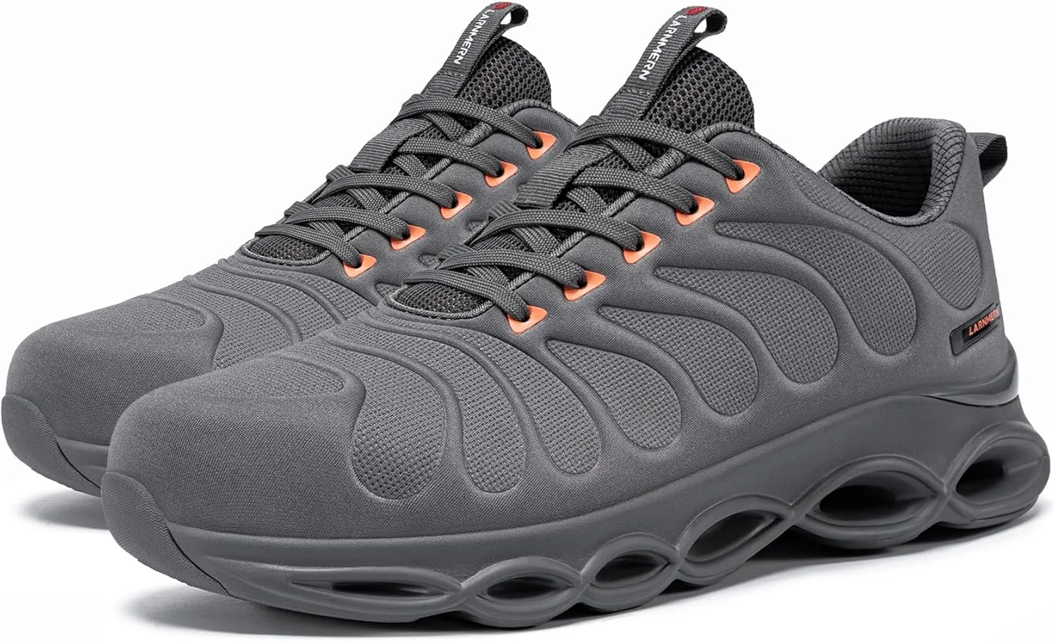 LARNMERN Steel Toe Shoes for Men Women Wide Lightweight Safety Sneakers Comfortable Safety Shoes Colorful Tennis Work Shoes