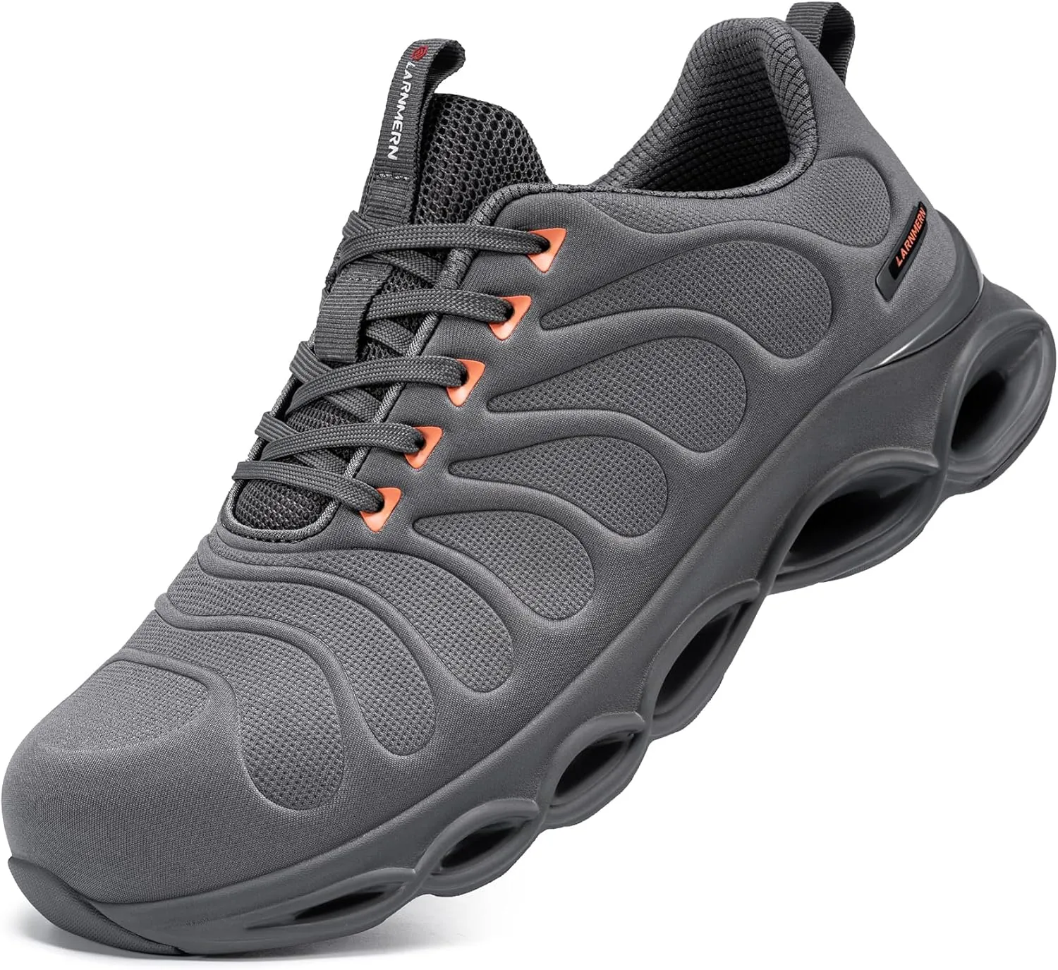 LARNMERN Steel Toe Shoes for Men Women Wide Lightweight Safety Sneakers Comfortable Safety Shoes Colorful Tennis Work Shoes