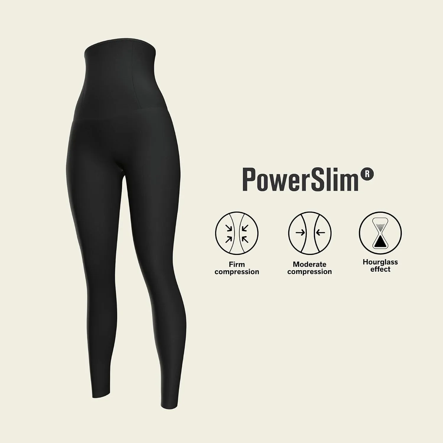 Leonisa High Waisted Compression Leggings for Women – Shapewear Gym Leggings