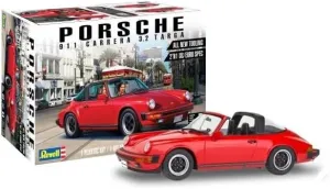 Level 4 Model Kit 911 Carrera 3.2 Targa 2-in-1 Kit 1/24 Scale Model by Revell 85-4527