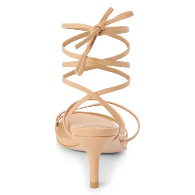 Lilly Heeled Sandal with Removable Ankle Tie