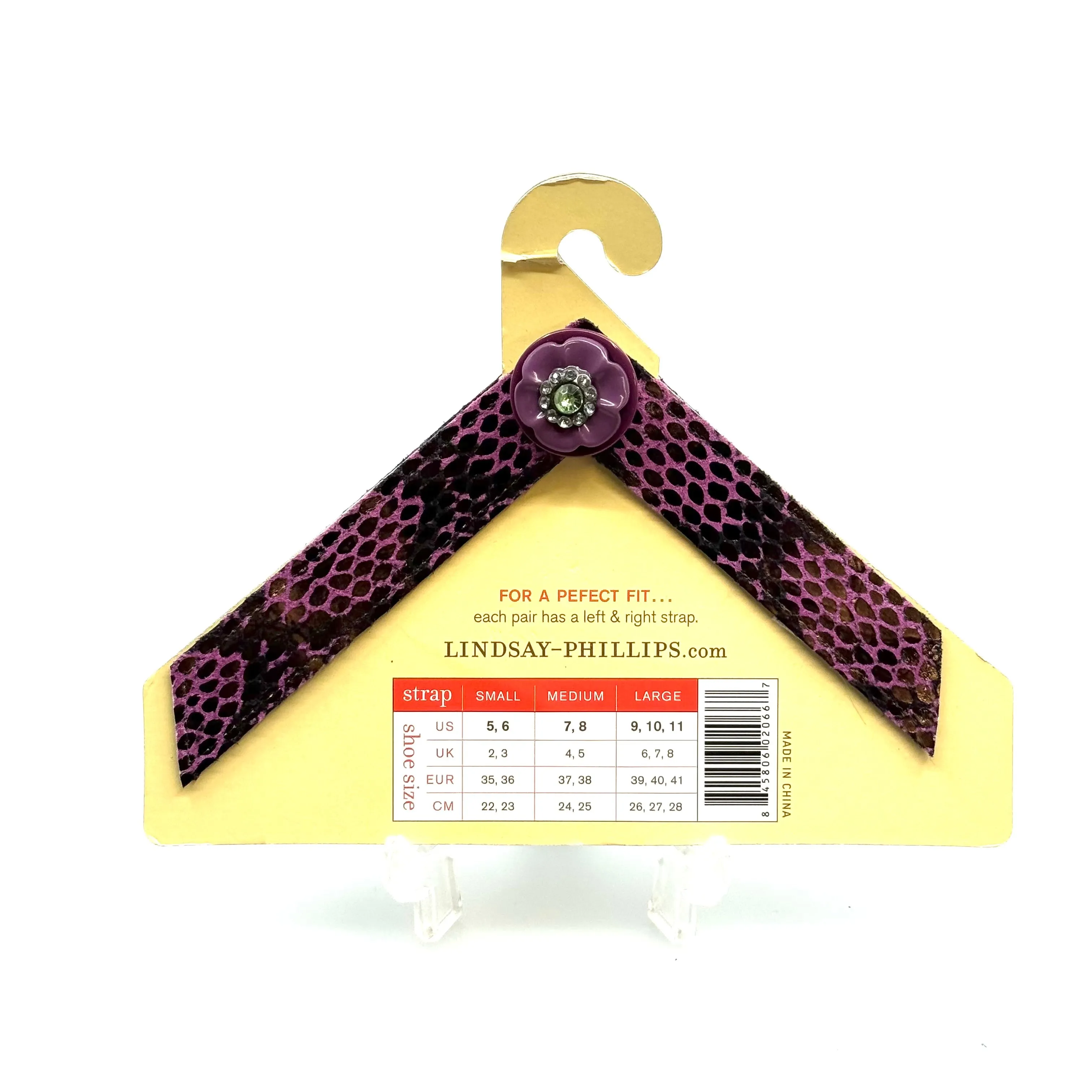 Lindsay Phillips Switchflops | 'Kayla' Reptile Flip-Flop Straps | Color: Purple | Size: S | NEW