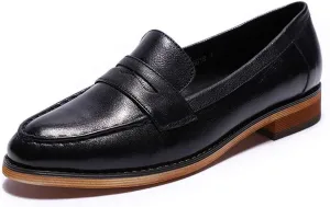 Loafers for Women Women's Casual Leather Flat Bottom Shoes for Everyday Comfort