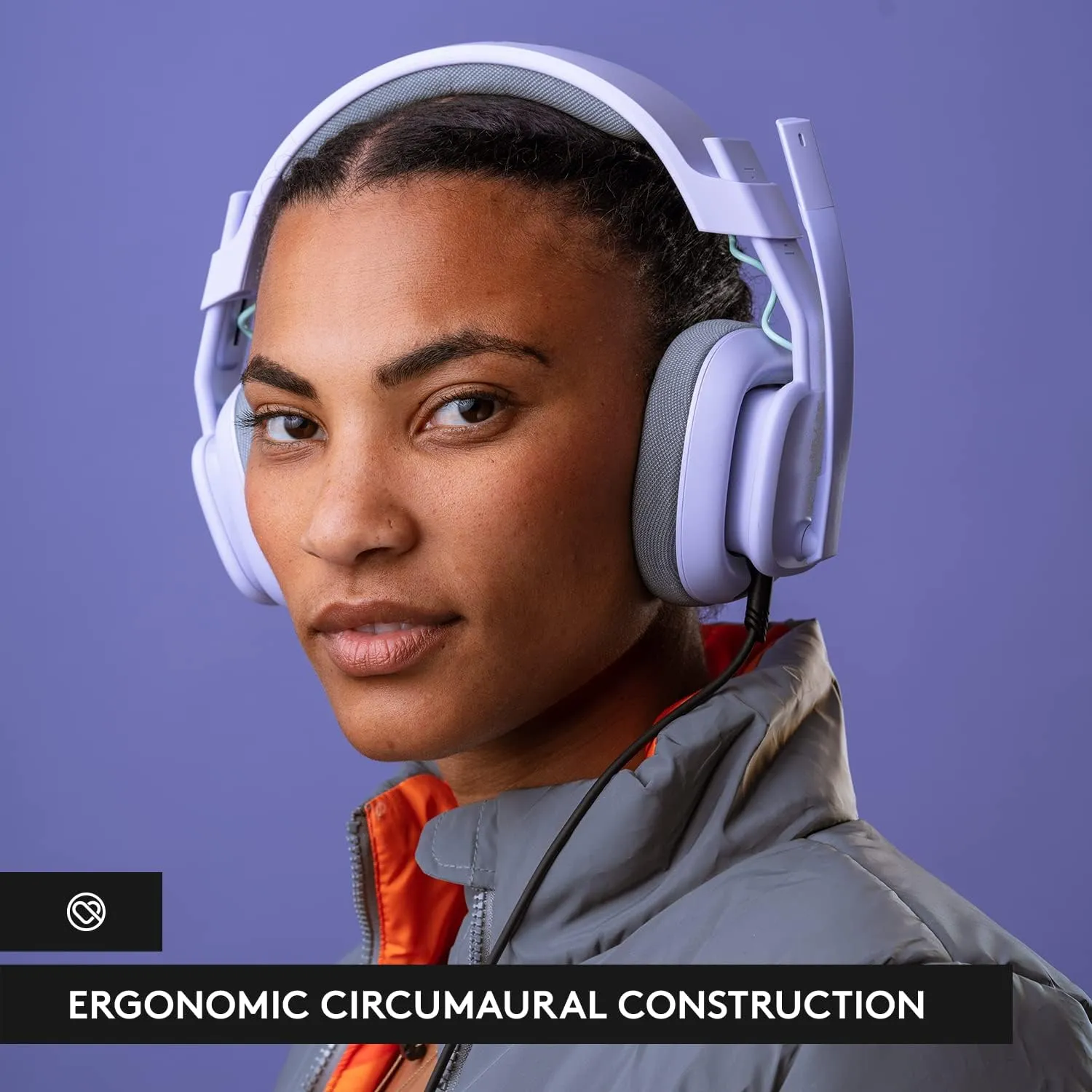 Logitech G Astro A10 Gen 2 Cross-Platform Wired Gaming Headset for PlayStation 5/4, Xbox S|X, Nintendo Switch, PC: 3.5mm Headphone Jack, 32mm Drivers, Flip-to-Mute Mic, Over-Ear - Lilac