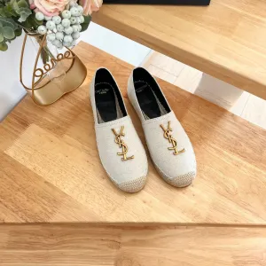 LOGO Laurent CANVAS Cyber Monday deal CREAMY WHITE Saint SLIP Reliable delivery ON YVES SL