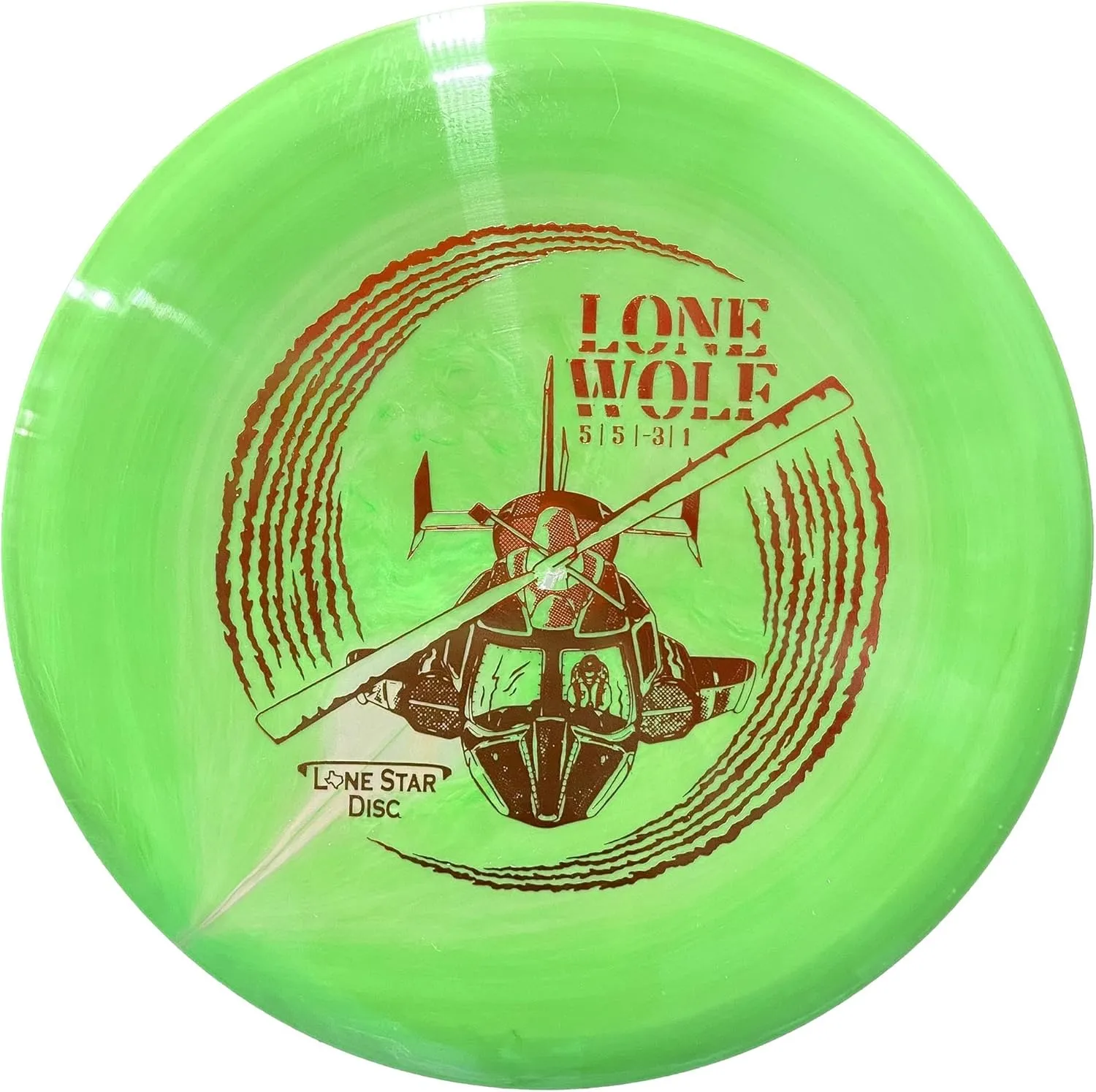 Lone Star Disc Bravo Lone Wolf | Understable Disc Golf Midrange | Durable & Smooth Premium Plastic | Easy to Throw Midrange Disc | Colors May Vary