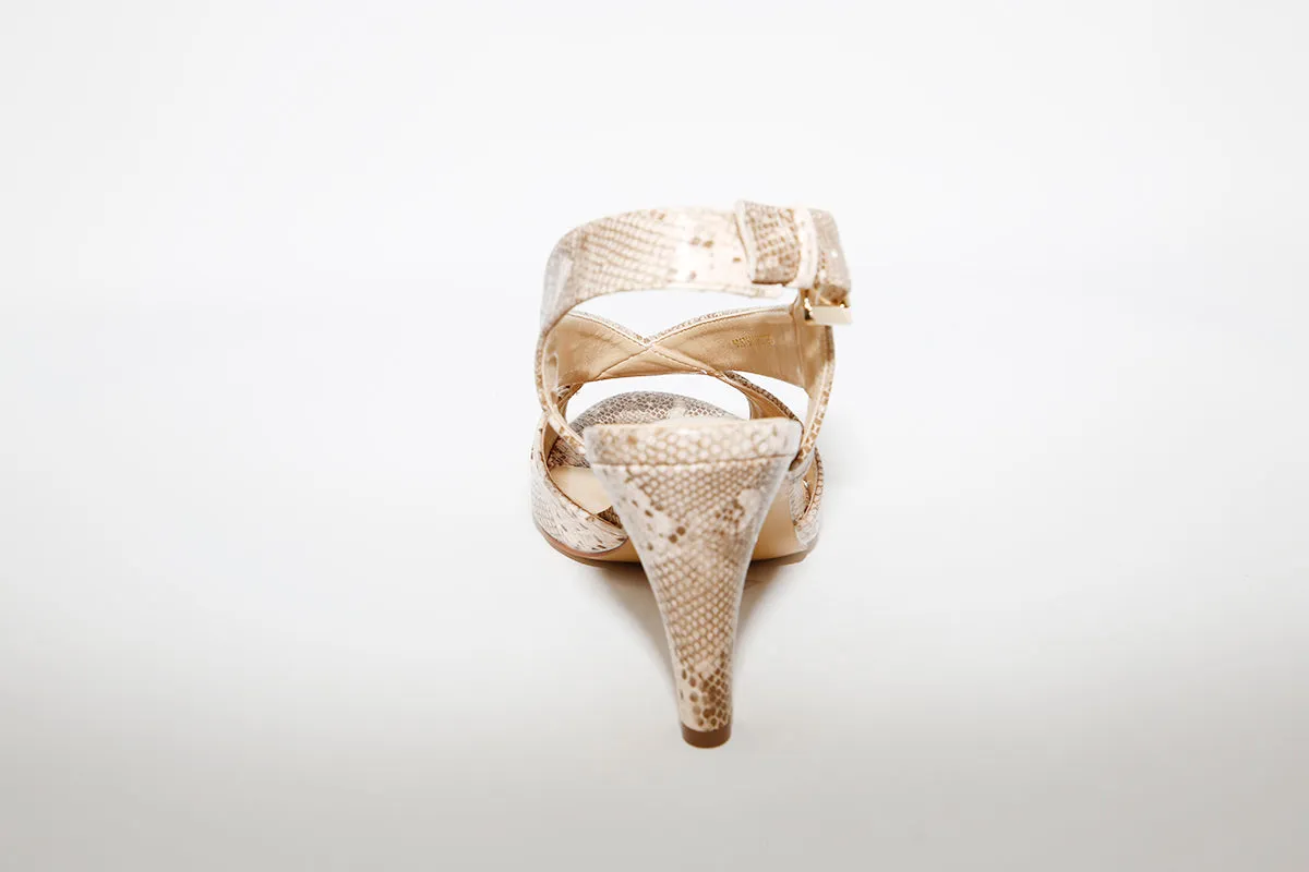 LOTUS - HI HEEL SANDAL PALOMA - BEIGE SNAKE
