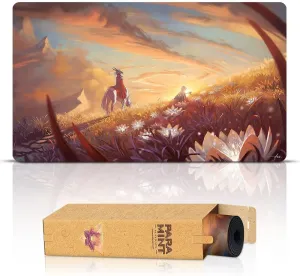 Lotus Quest Plains (Stitched) - MTG Playmat - Compatible with Magic The Gathering Playmat - Play MTG, YuGiOh, TCG - Original Play Mat Art Designs & Accessories