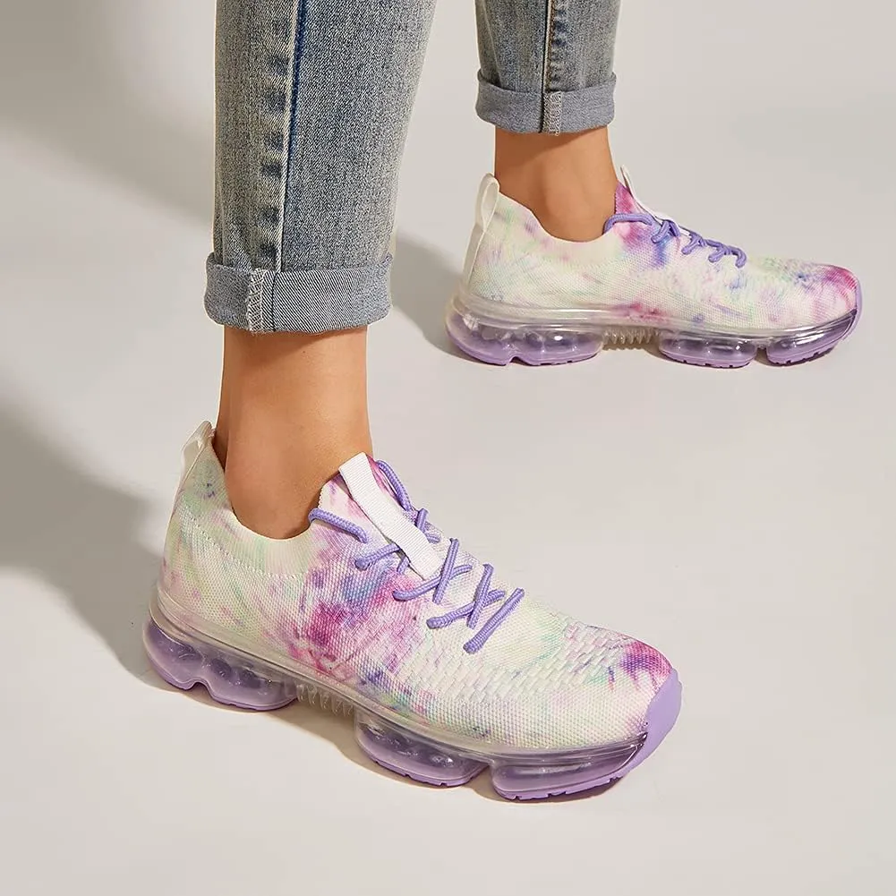 LUCKY STEP Women Air Cushion Fashion Sneakers Breathable Casual Comfortable Lightweight Walking Shoes