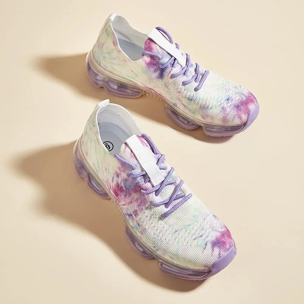 LUCKY STEP Women Air Cushion Fashion Sneakers Breathable Casual Comfortable Lightweight Walking Shoes
