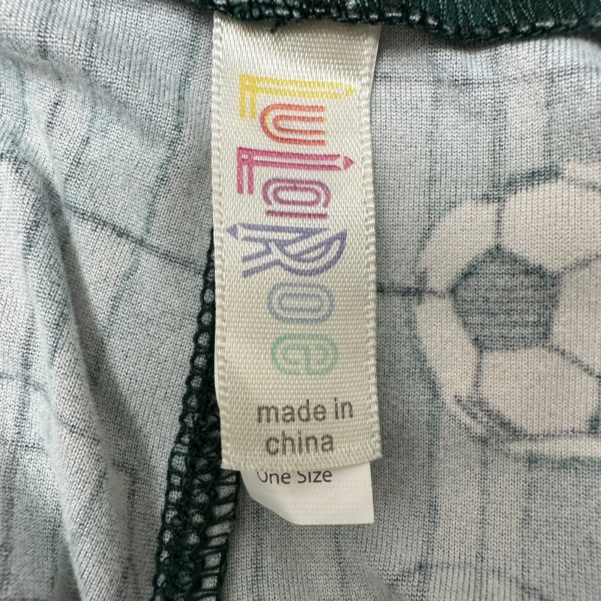 LuLaRoe 2 Pair of Leggings One Size Solid Green and Green Soccer