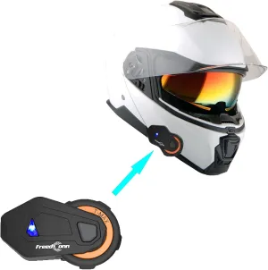 Martian Motorcycle Modular Full Face Helmet Flip up Dual Visor Sun Shield   Motorcycle Bluetooth Headset: HG362 Glossy White