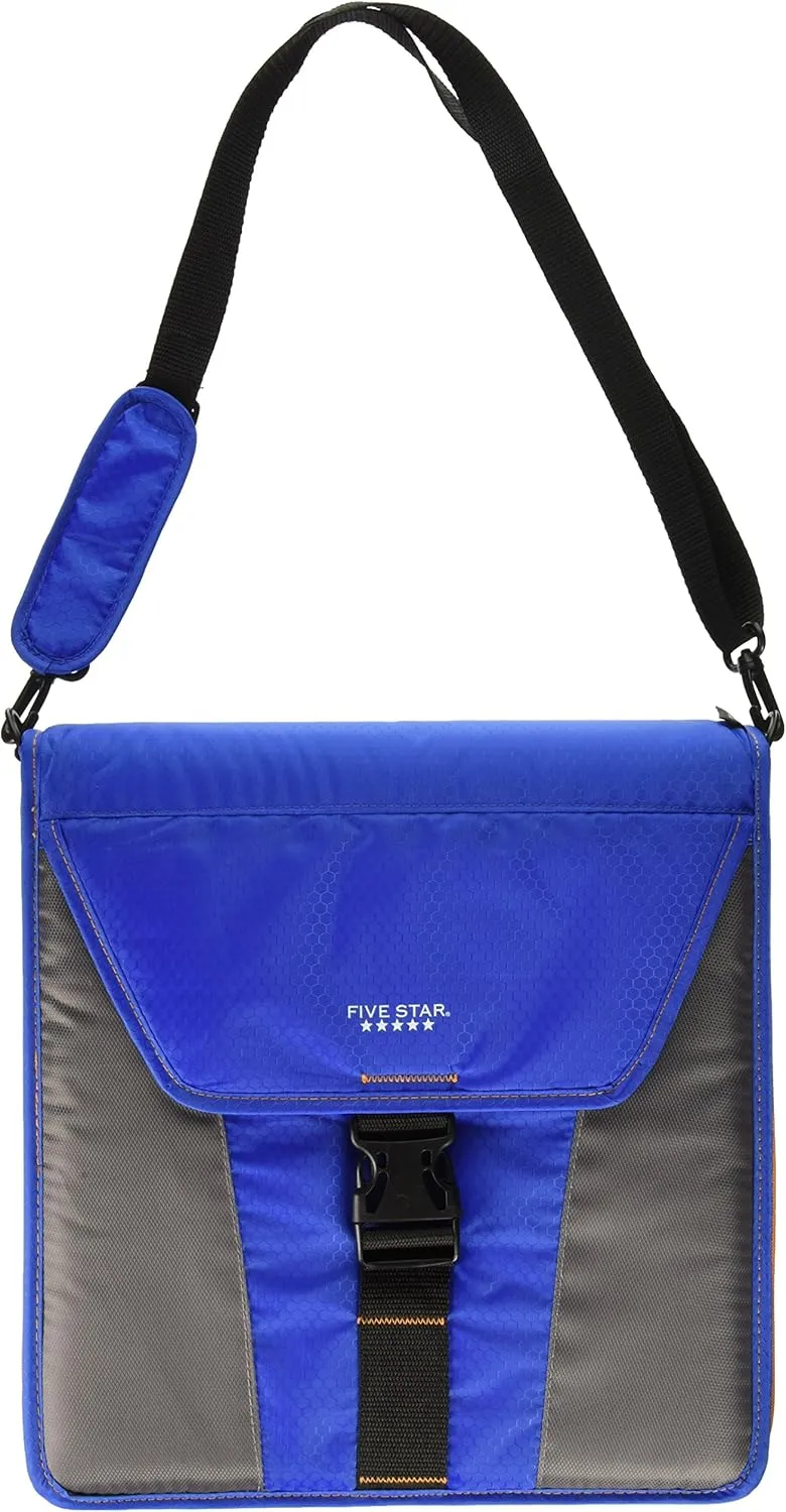 Mead 2" Five Star Zipper Binder 580 Sheet Capacity with Durable Shoulder Carrying Strap