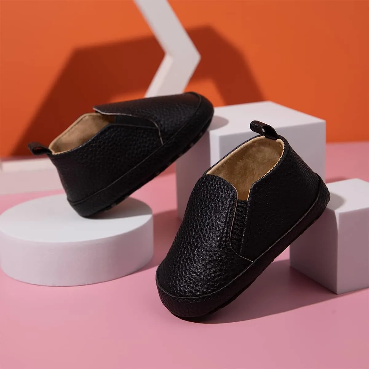Meckior Infant Baby Girls Boys Canvas Shoes Soft Sole Toddler Slip On Newborn Crib Moccasins Casual Sneaker Austin Boy's Flat Lazy Loafers First Walkers Skate Shoe