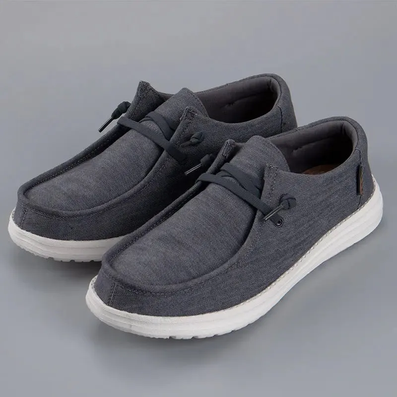 Men Loafers Fashion Canvas Shoes