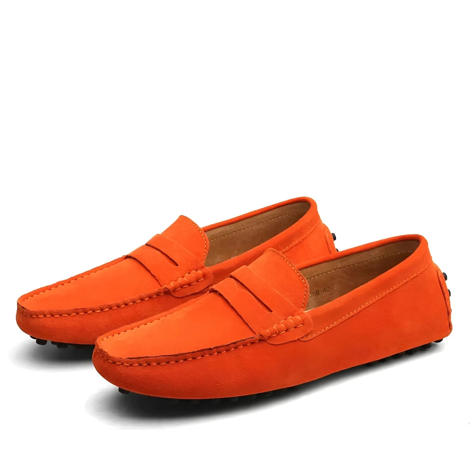 Men's Brown Suede Slip-On Loafers - Luxury Driving Moccasins