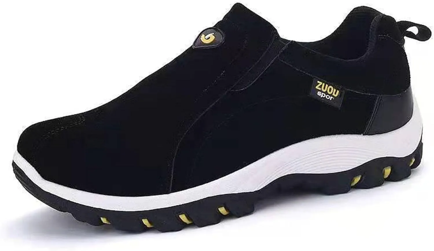Men's Canvas Slip-On Orthopedic Loafers Casual Breathable Non Slip Outdoor Flats Driving Sneakers for Plantar Fasciitis, for Pain Relief Walking Boat Shoes