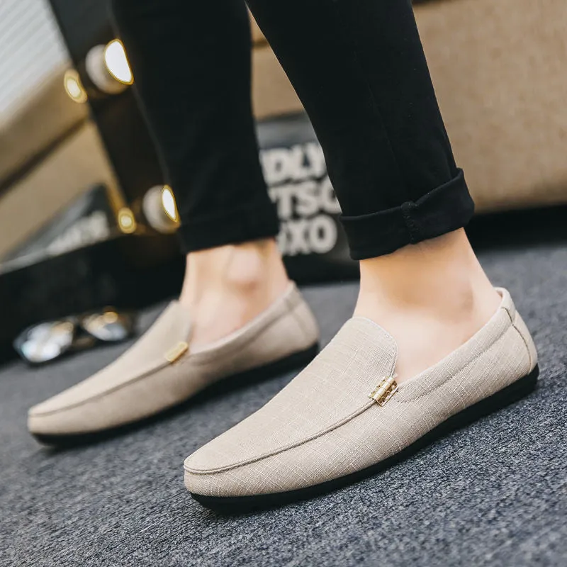 Men's casual canvas loafers