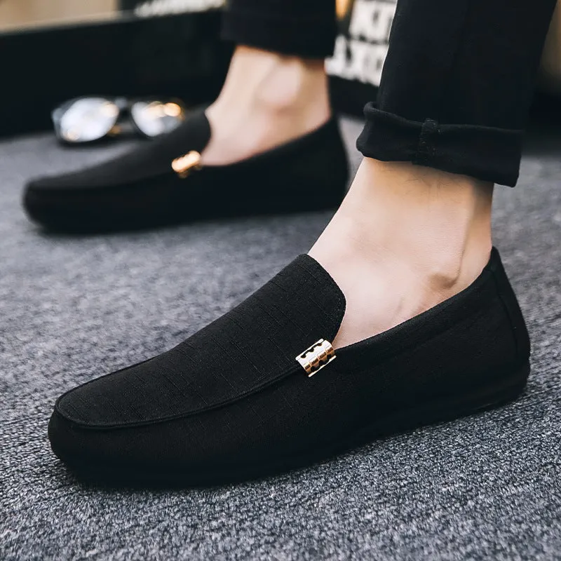 Men's casual canvas loafers